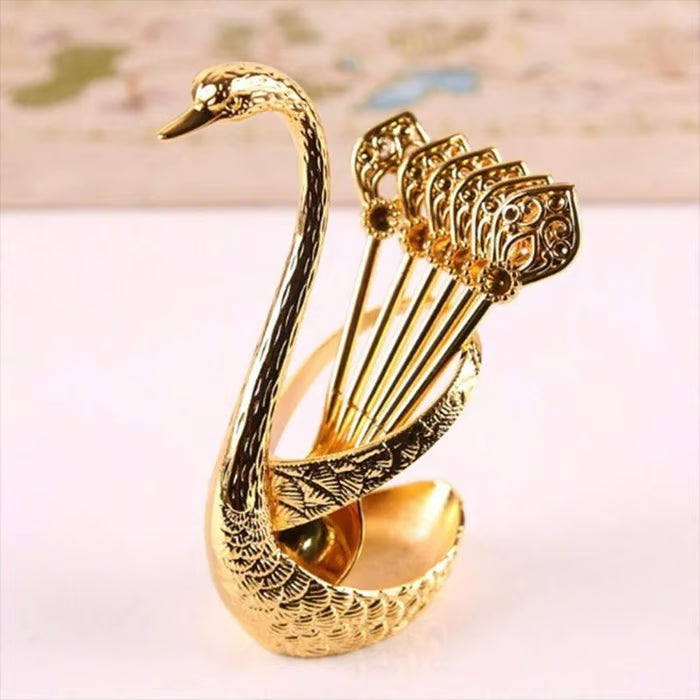 ✨🔥Hot Sale 50% OFF🎁Creative swan design coffee stirring spoon set (6 spoons)✈️Buy more save more🔥